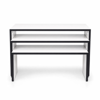 Étagère d'exposition en forme d'échelle, ensemble de tables de présentation pour le commerce de détail, présentoir en bois à 3 niveaux pour magasin, support d'exposition pour chemises