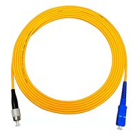 Kabel Patch Fiber Optik Indoor LC/SC/FC/ST APC/UPC SM 2.0mm/3.0mm G652D Konduktor Padat PVC Kuning Guangdong Cina OEM&ODM