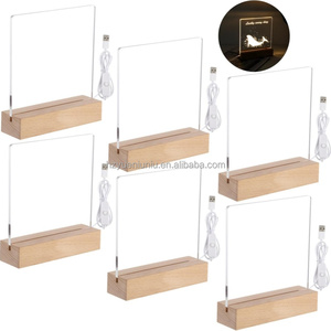 Tricolor gỗ 3D <span class=keywords><strong>LED</strong></span> Đèn cơ sở gỗ <span class=keywords><strong>LED</strong></span> ánh sáng ban đêm cơ sở cho 3D ảo ảnh ánh sáng ban đêm cơ sở bằng gỗ với ánh sáng <span class=keywords><strong>LED</strong></span> và Acrylic - Product Image 1