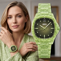 Asta Damen Acetat Quarzuhr Schmetterlingsschließe Kalender Retro Business Boutique Bestseller Low MOQ