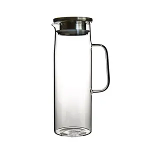 Eco-Friendly Household Carafes Mix Drinks Juice Beverage Ice Tea Jug Acrylic beer jug Pitcher Measuring pitcher With Lid