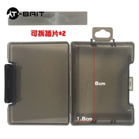 C Clair Transparent Mini Boîte Leurre Baitfish Dur Qualité En Plastique Inventaire En Gros Matériel De Pêche Conteneur Boîtes De Rangement