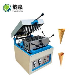 Machine à gaufres et cornets à pizza électrique commerciale automatique 220V, nouvelle machine à cornets de crème glacée - Product Image 1