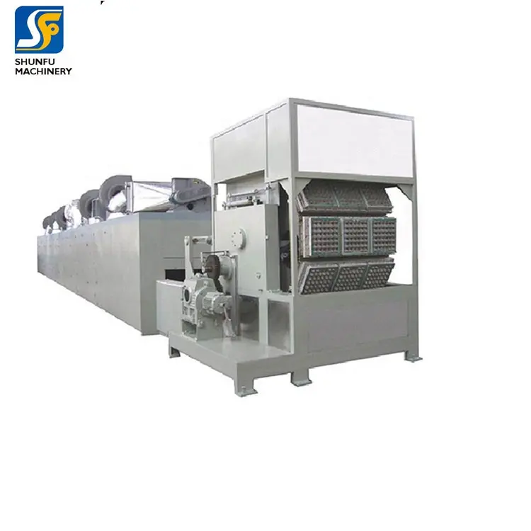 High performance egg box machine environmentally friendly waste pulp paper recycle line egg tray making machine