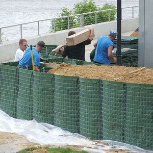 Zincato saldato difensivo barriera contro le inondazioni muro di difesa sacchi di sabbia <span class=keywords><strong>bastione</strong></span> - Product Image 4