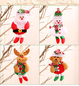 2024 adornos de Feliz Navidad regalo de Navidad Santa Claus muñeco de nieve árbol muñeca de juguete colgar adornos navideños para el hogar Decoración de Año Nuevo - Product Image 3