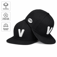 Topi Snapback Custom Fitted Tanpa Struktur Bordir 3D Puffy Baru Topi Era Polos Snapback untuk Pria