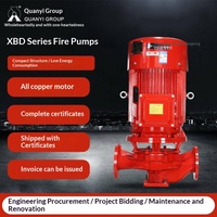 Pompe à eau électrique verticale monophasée XBD en fonte pour la lutte contre les incendies, raccord à bride, pour systèmes d'hydrants et d'incendie intérieurs 304