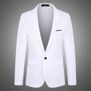 남성 캐주얼 코트 한국어 버전 슬림핏 싱글 로우 원 버튼 청소년 봄과 가을 코트 세트 - Product Image 6