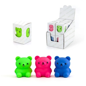 3 Styles Jouet Sensoriel Anti-Stress en Forme d'Ours Guimauve Mignon et Doux à Presser, Cadeau pour Enfants - Product Image 6