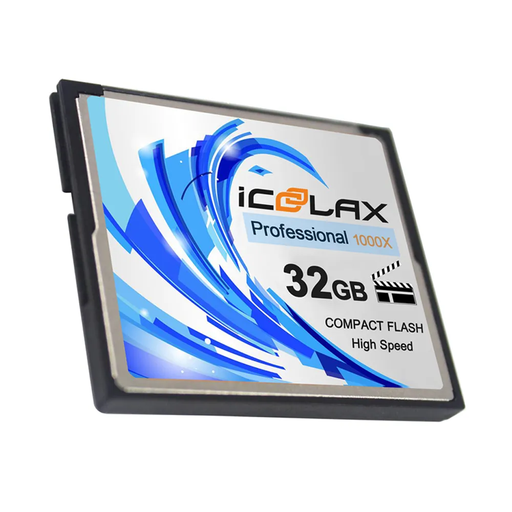 بطاقة ذاكرة رقمية SD من ICOOLAX بطاقة ذاكرة فلاش صناعية تسجيل فيديو 16 جيجابايت 32 جيجابايت 64 جيجابايت 128 جيجابايت بطاقة CF
