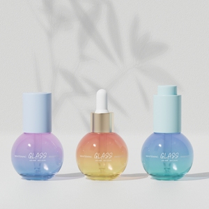 <span class=keywords><strong>Vente</strong></span> directe d'usine 30ml bouteille de sérum en verre en forme de boule avec compte-gouttes pour les soins cosmétiques de la peau - Product Image 5