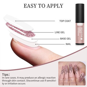 2024 UV vernis à ongles adhésif réfléchissant tréfilage élastique japonais photothérapie noir et blanc crochet <span class=keywords><strong>bord</strong></span> peinture crochet boutique - Product Image 5