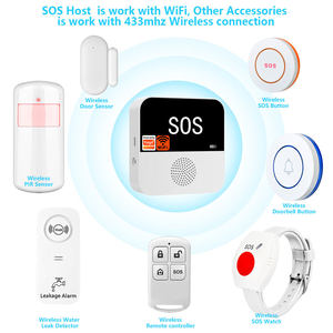 Système d'alerte d'urgence intelligent sans fil WiFi avec bouton d'appel pour aidants, personnes âgées, patients et personnes handicapées - Product Image 2