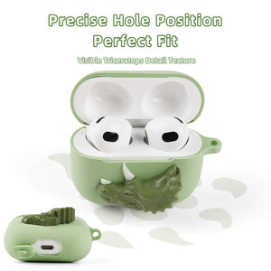 Étui en Silicone pour écouteurs Apple <span class=keywords><strong>AirPods</strong></span> Pro 2 3, Design <span class=keywords><strong>dinosaure</strong></span> 3D personnalisé Unique - Product Image 6