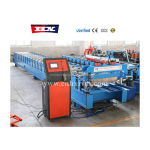 Feuille <span class=keywords><strong>de</strong></span> <span class=keywords><strong>toiture</strong></span> IBR faisant le petit pain formant la machine Rollformer <span class=keywords><strong>de</strong></span> tuile <span class=keywords><strong>de</strong></span> toit en <span class=keywords><strong>acier</strong></span> feuille <span class=keywords><strong>de</strong></span> toit à haute nervure formant des machines - Product Image 2