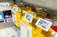 Layar Iklan E-Ink 1,8 inci ABS dengan Kejernihan Luar Biasa, NFC untuk Bluetooth, Label Harga Digital, Label Rak Elektronik, Garansi 5 Tahun