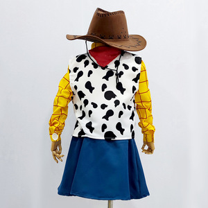 Costume Woody de Toy Story pour enfants, tenue de cowgirl, déguisement d'Halloween, jeu de rôle, 8-13 ans, printemps 2025 - Product Image 4