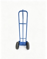 Chariot à main robuste de 450 kg en acier avec cadre fermé, 2 roues réglables, personnalisable OEM, pour utilisation avec des outils