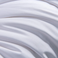 Parure de lit de luxe rayée personnalisée en satin de coton pur blanc, 4 pièces, 300 fils, tissée, respirante, moderne, toutes saisons