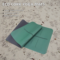 미끄럼 방지 요가 매트 피트니스 매트 드 타원형 아치형 요가 메이트 Yogamat 5mm 맞춤형 내구성 Pu 천연 고무 요가 매트