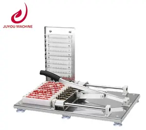 JUYOU spiedino di Kebab semiautomatico che fa macchina manuale per spiedini di carne