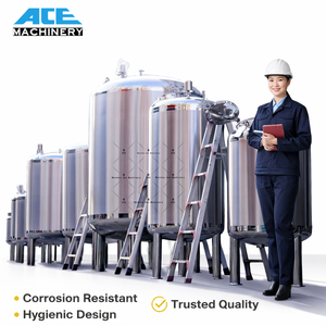 Réservoir de stockage sous pression en acier inoxydable de 130-500 L avec roulettes, design carré pour le transport de liquides et revêtement antirouille - Product Image 1