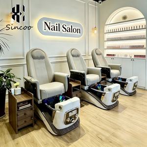 Sillón de Masaje Eléctrico de Lujo para Salón de Uñas y Spa, con Diseño Personalizado, Masaje Táctil Humano y Bomba de Chorro para Pedicura - Product Image 1