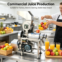 Industriële roestvrijstalen sapcentrifuge met hoge productiviteit voor ananas, sinaasappel en citroen, schroefpers voor fruitverwerking