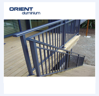 Système de balustrade en aluminium de haute qualité, charpentier pour balcon et escaliers, prix au mètre carré