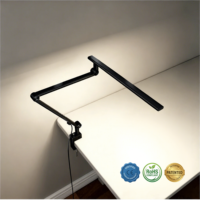 Lampe en métal moderne à commande tactile, double lumière (3000K/5000K), CRI 95, luminosité et température de couleur réglables, AC, protection des yeux, chambre à coucher