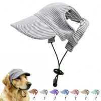 Casquette de baseball multicolore pour animaux de compagnie avec trous pour les oreilles, visière pare-soleil pour chiens et chats, couvre-chef d'été et d'automne pour la plage