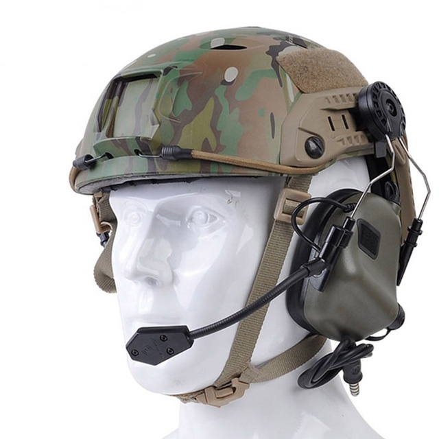YAKEDA 80DB Hearing Protection Safety Tactical FAST Helmet Earmuff Noise Cancelling Headphones