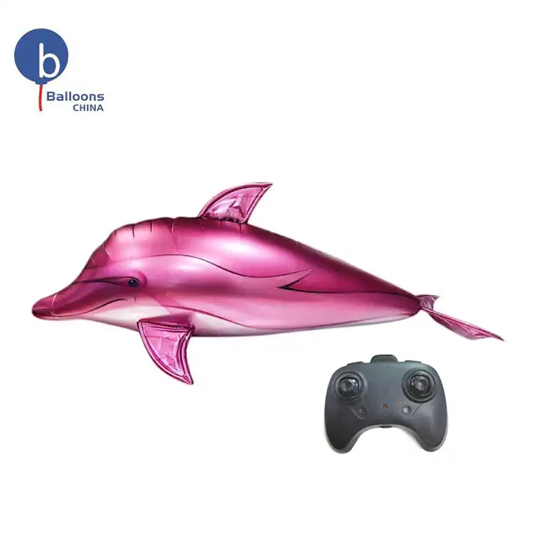 Ballon décoratif en forme de dauphin, 1 pièce, fournitures en forme d'animal, parfait pour un anniversaire, vente en gros