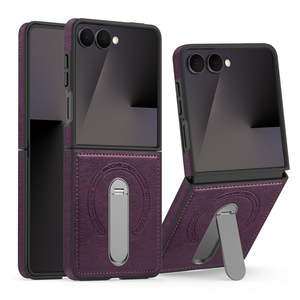 <span class=keywords><strong>เคส</strong></span>หนังพร้อมขาตั้งแม่เหล็กหมุนได้ 360 องศา สำหรับ Samsung <span class=keywords><strong>Galaxy</strong></span> <span class=keywords><strong>Z</strong></span> <span class=keywords><strong>Flip</strong></span> 7 6 5 4 <span class=keywords><strong>3</strong></span> ป้องกันการกระแทกและรอยขีดข่วน - Product Image 2