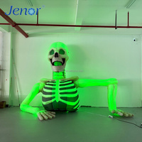 Figurines de crânes gonflables d'Halloween pour l'extérieur, utilisées pour la décoration de scène lors de soirées d'horreur et pour la publicité promotionnelle.