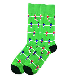 Chaussettes habillées amusantes à motifs pour hommes en coton peigné – Meias fantaisie au design original – Chaussettes cadeaux en coton pour hommes - Product Image 3