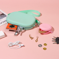 Nouveau style tendance : Sac à bandoulière portable et léger pour femme avec sangle réglable, sac à main, faible MOQ, sac bandoulière en silicone pour téléphone portable