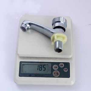 Grifo de lavabo cromado monomando con válvula de cerámica, montaje en cubierta, un solo orificio - Product Image 2