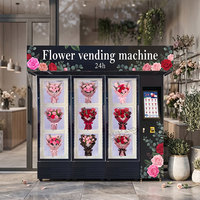 Mesin Penjual Bunga Desain Eksterior yang Dapat Disesuaikan untuk 6/8 Buket, Mesin Penjual Bunga Ramah Lingkungan dengan Pendingin