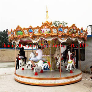 Carrusel Horse Kiddie Rides Atracciones De Feria Carrusel Fibra De Vidrio Fabricante Profesional Vender Caballo De Aluminio Personalizado - Product Image 6