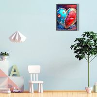30*40cm 5d Diamant Peinture En Gros Saint Valentin Amour Combinaison Peinture Décorative Salon Peinture Suspendue