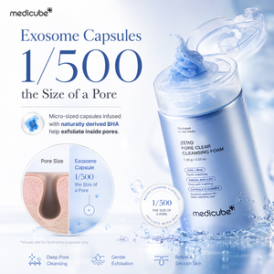 Limpiador Facial Suave en Cápsulas Azules Medicube Zero Pore Clear, con AHA, BHA y PHA, para Limpieza Diaria, Personalizable al por Mayor, Cosmética Coreana - Product Image 3
