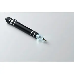 Penna tubolare multiuso riciclata, gadget sostenibili - Product Image 3