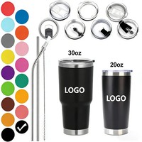 Gobelet isotherme en acier inoxydable à double paroi, tasse de voyage pour café avec couvercle, sans BPA, réutilisable, vente en gros