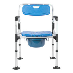 איכות גבוהה מכירה חמה אלומיניום סגסוגת מתכווננת כיסא יציב שרותים כסא שירותים החולה שיקום סיוע מקלחת כיסא אמבטיה - Product Image 5