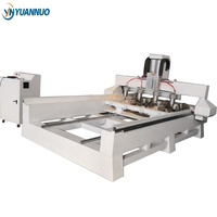 YN1625 tête de broche multiple 3d tige ronde cnc routeur de fraisage de sculpture sur bois machine rotative avec cadre solide meilleur prix