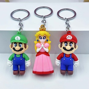 Super Bros Mario dessin animé Mario mignon bulle Dragon Mario poupée voiture breloque accessoires porte-clés - Product Image 5