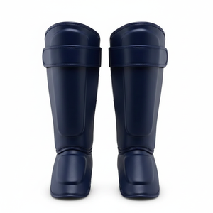 Eagle View Protège-tibias et protège-pieds élastiques en cuir PU pour MMA, Muay Thai, Kickboxing, pour l'entraînement - Product Image 2