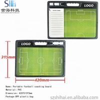 Tableau tactique de football magnétique portable pour entraîneur de football avec poignée